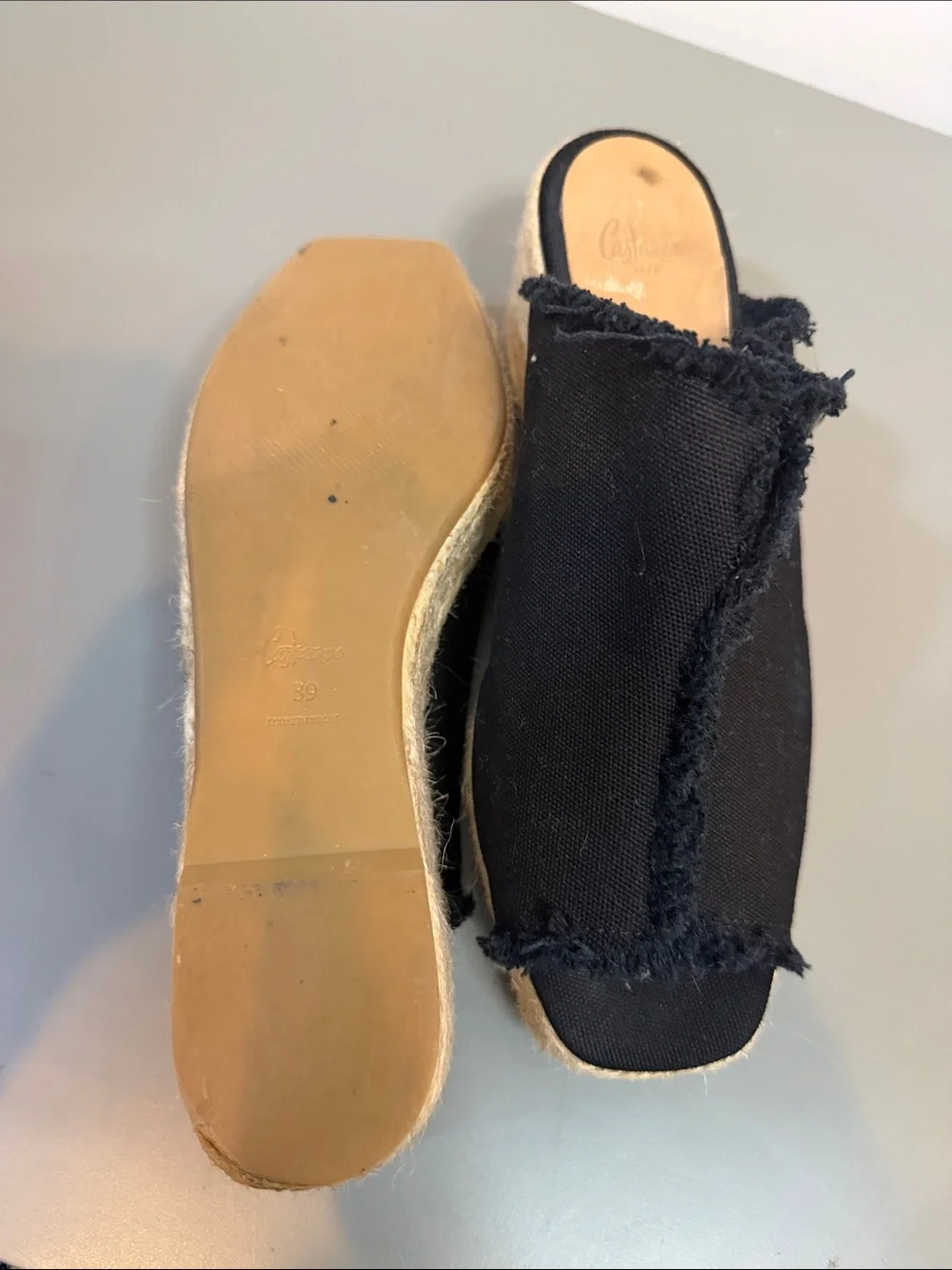 CASTANER WEDGE FATIMA ESPADRILLES MULES 39